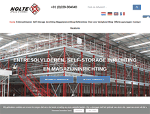 Tablet Screenshot of nolteopslagsystemen.nl